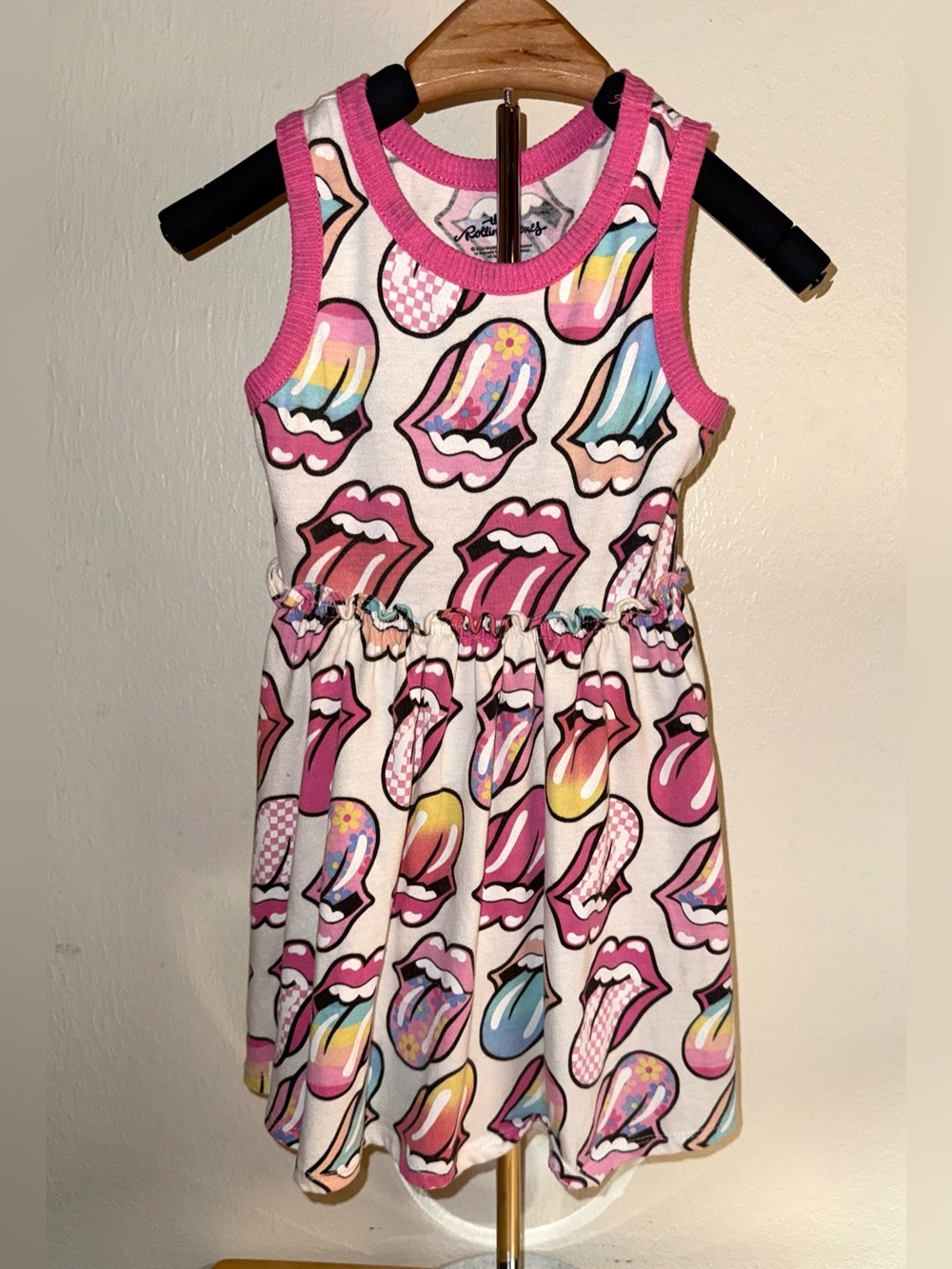 The Rolling Stones tank dress with skater skirt, size 4T